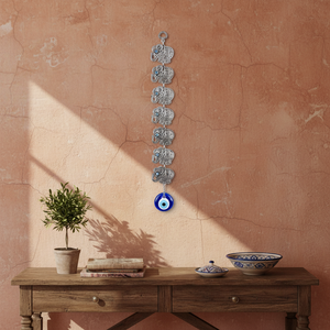 7 éléphant ornement mural en dentelle, ornement de la turquie, avec verre fabriqué à la main, œil maléfique - Product Image 3