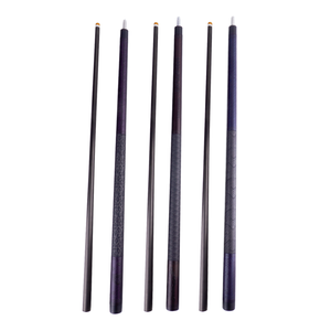 ไม้คิวคาร์บอนแท้ 11.8/12.5 มม. |   ไม้คิวสนุ๊กเกอร์คาร์บอนไฟเบอร์จากโรงงานโดยตรง, แบบ 1/2 ท่อน พร้อมข้อต่อและลายฝังสแตนเลส - Product Image 1