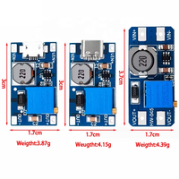 Módulo convertidor elevador de voltaje DC-DC MT3608 2A 2-24V a 5-28V, placa de alimentación de voltaje ajustable para Arduino/Raspberry