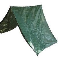 Bâche PE 10x8 140gsm Imperméable Résistante au Soleil Robuste pour Extérieur Jardin Camping Vert Bleu Usine Linyi
