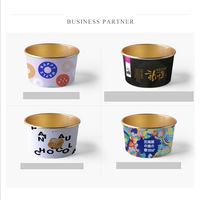 Bol en papier jetable pour aliments et boissons, bol en papier kraft à paroi simple, biodégradable, respectueux de l'environnement, bol en papier pour salade avec couvercle