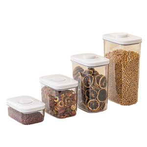 ANYA Wholesale Airtight Plastic Dry Food <strong>Storage</strong> Containers Set Cereal Grain Sugar Flour <strong>Storage</strong> <strong>Jars</strong> <strong>Kitchen</strong> Organizer Pantry - Product Image 4