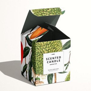 Custom White Paper Candle Packaging Luxury Boxes for Candle