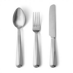 Ensemble de couverts en acier inoxydable de qualité supérieure pour un usage professionnel, événements festifs |   Salle à manger au design moderne et écologique, durable - Product Image 1