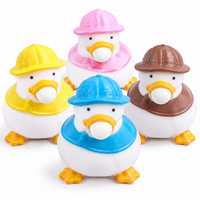 Squishies Canard Souffleur de Bulles, Jouet Sensoriel Anti-Stress en TPR Souple, Mignon Dessin Animé, pour Enfants et Adultes