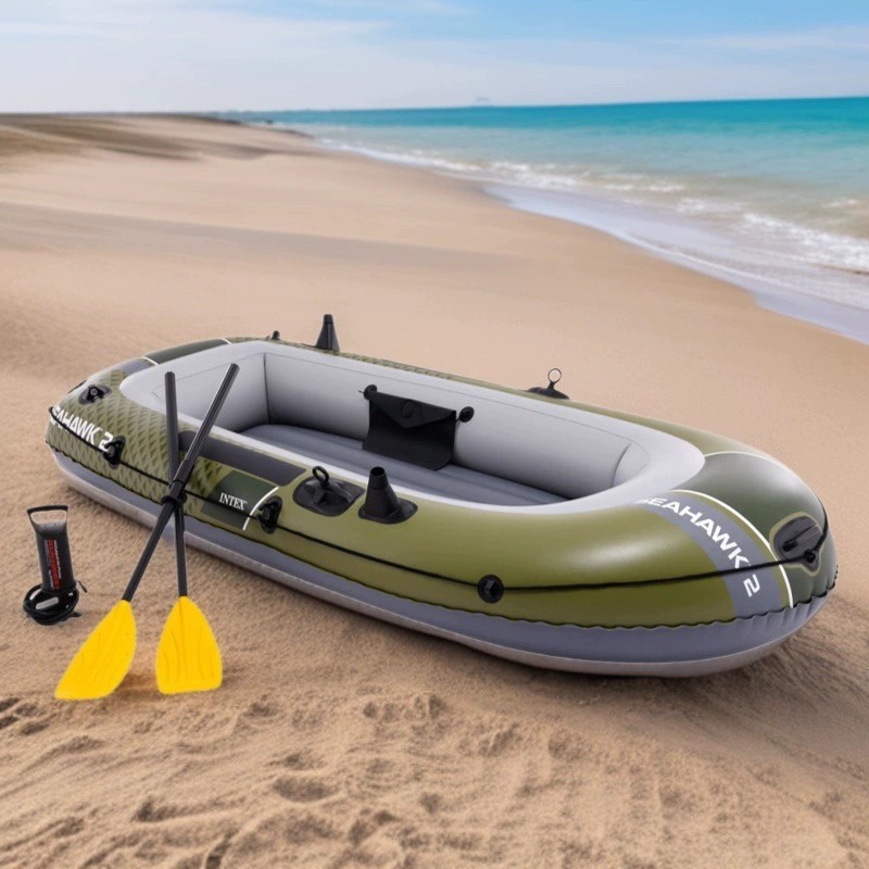 Intex Seahawk 4 - Durable Inflatable Boat Set for Sports
