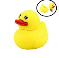 Clé usb 3D en forme de canard, support à mémoire de 8/16/32 go, personnalisé, en caoutchouc, livraison gratuite