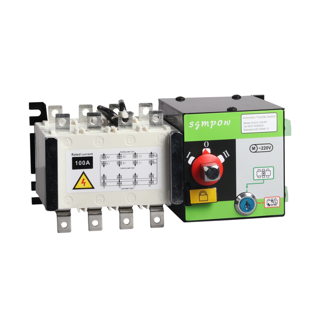 SUQ3-100A 4P 100A Dual Power Automatic Transfer Switch ATS Changeover Switch