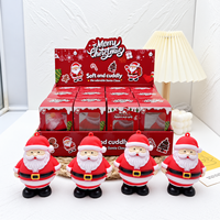En gros Jouet anti-stress souple Père Noël en TPR, sensoriel, à presser, pour Noël, cadeau de fête, cadeau de Noël pour le bas de l'arbre