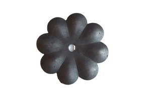 Décorations métalliques Fleurs et feuilles en <span class=keywords><strong>fer</strong></span> <span class=keywords><strong>forgé</strong></span> pour clôture et porte - Product Image 6
