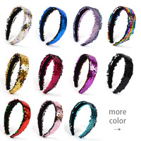 2024 populaire Style cheveux accessoires femmes filles bandeau de cheveux paillettes cheveux cerceau brillant paillettes bandeaux