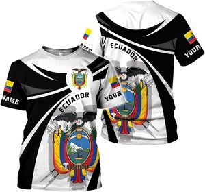 Nuova T-shirt Personalizzata dell'Ecuador per Uomo, Maglietta Traspirante con Bandiera dell'Ecuador, Produzione Diretta - Product Image 3
