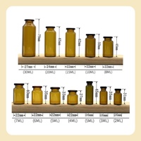Ampoule en verre borosilicate ambré transparent, capacité 2ml-30ml, vente en gros, OEM, haute qualité, pour cosmétiques, gouttes pour les yeux, stockage de réactifs