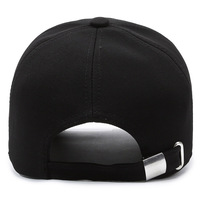 Casquette de baseball personnalisée en toile, 6 panneaux, robuste, noire, broderie 3D en lettres cursives, réglable, vente en gros, OEM, faible MOQ