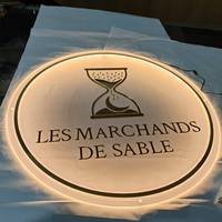 Enseigne lumineuse personnalisée en acrylique ronde, logo rétroéclairé, enseigne murale 3D LED pour le bureau, les magasins de détail, la réception, décoration murale