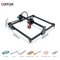 Nouvelle machine de gravure laser portable Ortur OLM2S2 5 W 390*410MM, zone de gravure complète, structure en bois, mini machines de gravure laser