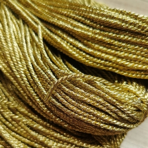 Ba sợi của vàng-cọ xát trang trí quần áo dây macrame dây cho nhà sử dụng lõi vàng treo dây - Product Image 4