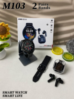 Montre connectée unisexe avec suivi d'activité, navigation GPS, écran tactile AMOLED, cadran personnalisable pour Android, design écouteurs