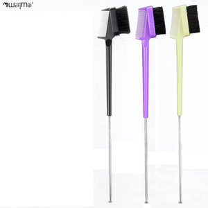 Peine Doble para Cejas Wanmei, <span class=keywords><strong>Cepillo</strong></span> <span class=keywords><strong>de</strong></span> Punta Fina para Estilistas y Barberos, con 8 Opciones <span class=keywords><strong>de</strong></span> Color - Product Image 1