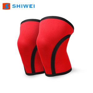 Genouillères Shiwei rouges en néoprène 7 mm, protection antichoc épaissie pour le sport, la remise en forme, l'haltérophilie, les squats et l'utilisation en extérieur - Product Image 3