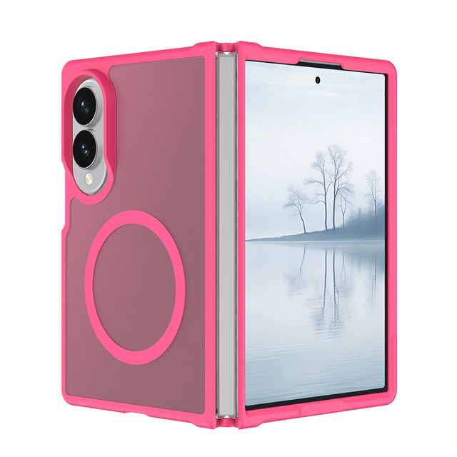 Best Seller Matte Magnetic Shockproof Heat Dissipation Phone Case for 18 Fold-Compatible Hinge Protection Anti-Scratch PC+TPU