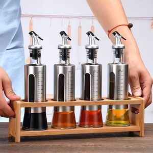 Bamboo <b>Spice</b> Rack With Handle Divided Storage For Kitchen Seasoning Bottles Oil <b>Jar</b> Countertop Organizer Minimalist Design - Product Image 3