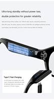 Lunettes Intelligentes avec Caméra 8MP, Traduction IA, Lunettes Bluetooth, Lunettes de Soleil avec Enregistrement Musical et Audio M89S