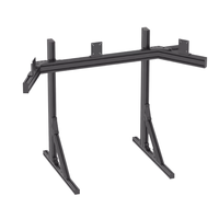 Support de simulateur de course à écran unique ou triple personnalisé avec profilés en aluminium, support de sol, support de moniteur