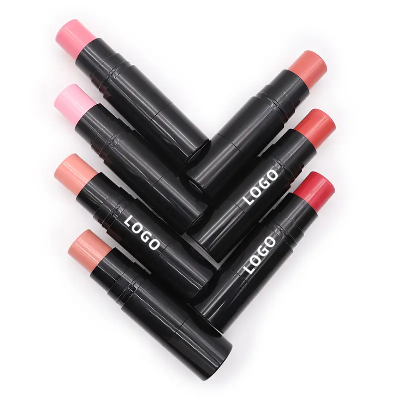 Tốt Nhất Bán Vegan Kem Blush Stick Không Thấm Nước 3 Trong 1 Son Môi Blush Eyeshadow Stick