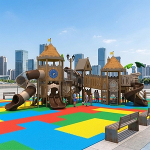 Équipement de terrain de jeu extérieur en bois personnalisé <span class=keywords><strong>KAILANG</strong></span> de haute qualité pour les enfants, pour une utilisation dans le jardin ou la cour, capacité de 500 kg pour 3 à 10 enfants - Product Image 1