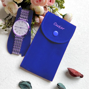 Túi Đựng Đồng Hồ Bằng Nhung Da Lộn Cao Cấp In Theo Yêu Cầu Mới - Product Image 4