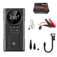 Démarreur de voiture portable et compresseur d'air avec lampe LED et batterie externe pour gonflage des pneus de voiture