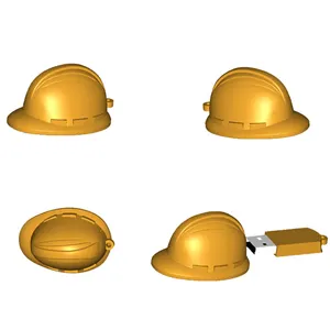 หมวกนิรภัยยูเอสบีหมวกนิรภัยยูเอสบีแฟลชเมมโมรี่การก่อสร้างยูเอสบีสำหรับผู้ปฏิบัติงาน
