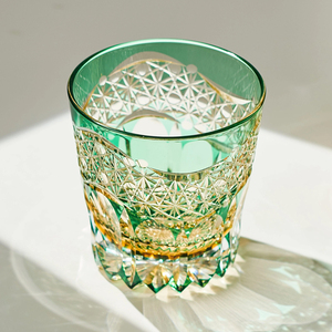 Bicchiere da whisky in cristallo giapponese di lusso Edo Kiriko tagliato a mano, bicchiere da liquore di lusso viola fluorescente effetto alba per vino <span class=keywords><strong>e</strong></span> <span class=keywords><strong>acqua</strong></span> - Product Image 5