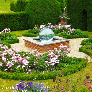 Vincentaa El jardín al aire libre está decorado <span class=keywords><strong>con</strong></span> una fuente de <span class=keywords><strong>cascada</strong></span> de globo de vidrio de acero inoxidable - Product Image 3