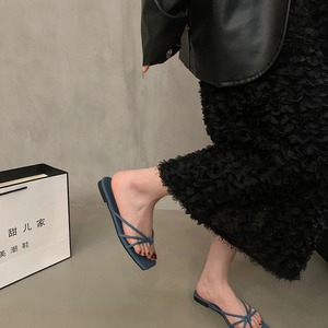 Summer Fashion Trend Women's Flat Silver Sandals Breathable Platform Flip-Flops Shoes - Product Image 5