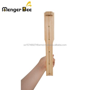 Cadres de ruche Langstroth profonds personnalisables en bois de pin néo-zélandais Menger Bee avec œillets en fil d'acier inoxydable, fentes pour trous de 4x5mm - Product Image 5