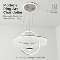 Lustre LED Rectangulaire Moderne 150W Ultra Haute Luminosité Contrôle Groupe 2.4G Hauteur Réglable Grand Pendentif en Cristal et Aluminium