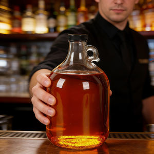 Bouteilles en verre personnalisées en gros pour vin de Californie OEM ODM 50ml 100ml 1L 2L 3L 4L <span class=keywords><strong>5L</strong></span> avec bouchon à vis pour l'emballage du vin - Product Image 2