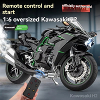 Nouvelle Moto de Course RC H2R Multifonctionnelle en Métal Moulé sous Pression 1:6 avec Effet de Pulvérisation – Jouet Électrique Haute Technologie pour Enfants et Adolescents