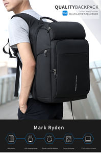Mark Ryden Laptop-Rucksack mit USB-Ladeanschluss, 17 Zoll, Großes Fassungsvermögen, Wasserabweisende Sporttasche für Laptops MR7080D-B - Product Image 2