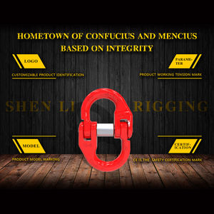 อุปกรณ์เชื่อมต่อแบบแฮมเมอร์ล็อค รุ่น SLR-345 G80 ผลิตจากโลหะผสม สำหรับยกของ ขนาด 6/7-8  พร้อมเคลือบผงพลาสติก บรรจุในกล่องกระดาษ - Product Image 3