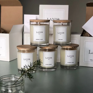 Velas Aromáticas de Larga Duración con Diseño Personalizado, Aromaterapia de San Valentín en Botella de Vidrio, LANJO Hechas a Mano, Decoración Navideña para el Hogar - Product Image 2