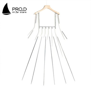Metallo Multi palo vestiti gonna HangerSkirt orlo rughe posizionamento abbigliamento <span class=keywords><strong>da</strong></span> donna oggetti di scena abiti <span class=keywords><strong>da</strong></span> <span class=keywords><strong>tiro</strong></span> - Product Image 2