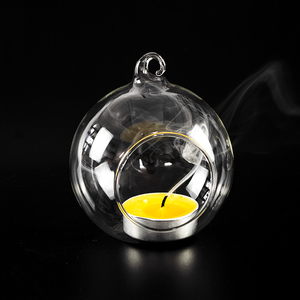 Bougeoir en Verre Boule Suspendue Ronde en Gros, <span class=keywords><strong>Chandelier</strong></span> en Verre Boule de <span class=keywords><strong>Cristal</strong></span> à Suspendre - Product Image 3
