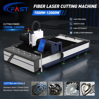 Machine de découpe laser à fibre à plateforme unique 1500W 3000W 6000W 12000W, découpeuse laser à fibre CNC 3015 pour plaques d'acier