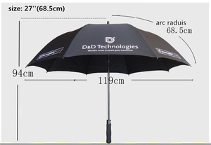 Ombrello da Golf di alta qualità Extra Large antivento mezzo automatico aperto promozionale aziendale impermeabile ombrello personalizzato - Product Image 6
