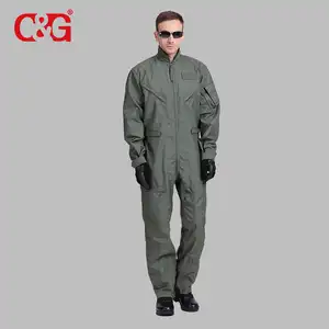 Military Coverall Nomex IIIA Flight Pilot Coverall Sage Green Flight Suit