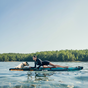 Tabla de Surf Resistente para Perros ESUP con Cubierta Antideslizante para Deportes Acuáticos, Ejercicio de Equilibrio y Práctica de Natación - Product Image 1