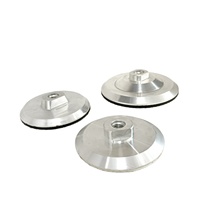 En stock, meuleuse d'angle, filetage M14, 4 pouces, 5/8"-11, support de disque en aluminium de 100 mm pour disques de polissage diamantés